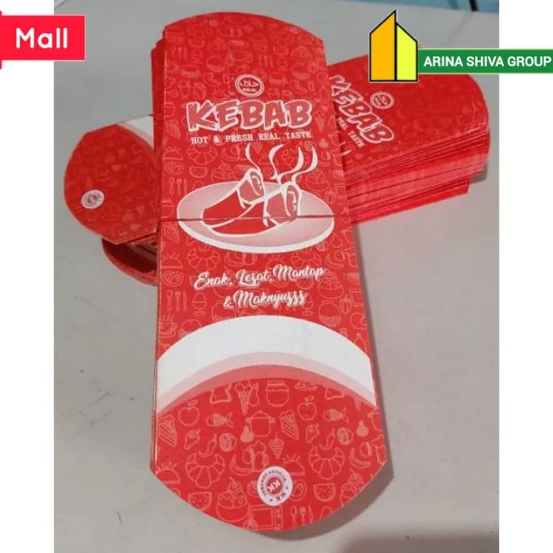 

100 LEMBAR KERTAS KEBAB TARIKAN UKURAN 24 × 9 CM HIGH QUALITY PAPER CRAFT TEBAL PRODUK TERBARU | KOTAK KEBAB KEKINIAN | DUS KEBAB VIRAL TIKTOK | KEMASAN KEBAB KEKINIAN | BOX KEBAB VIRAL | ARINA SHIVA GROUP 6118