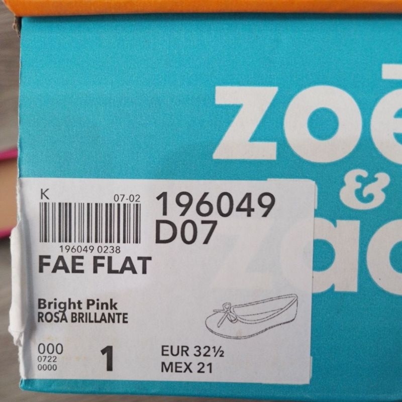 sepatu zoe &amp; zac face flat 196049