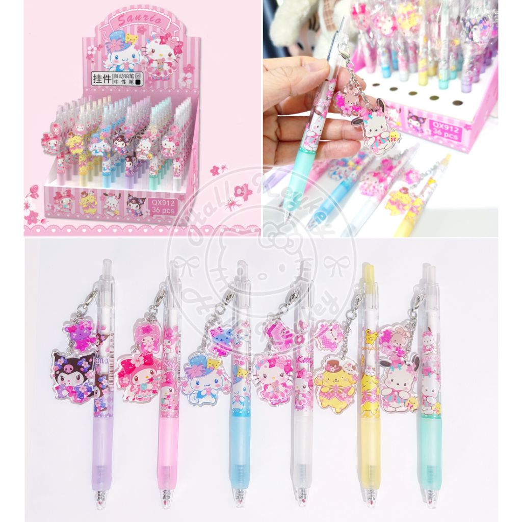 

gel pen kitty melody kuromi cinnamoroll pompurin cinnamoroll pochacco
