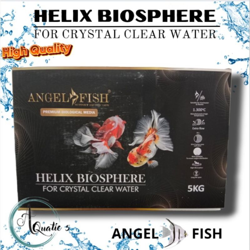 Media Filter Kolam Aquarium ANGEL FISH HELIX BIOSPHERE 5KG