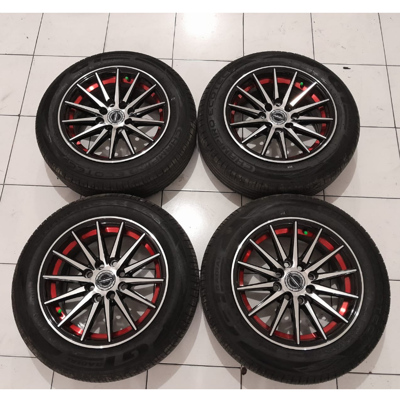 Velg Mobil Racing Ring 14 Vossen Lobang Baut 4 Ban 175 65 R14 GT Champiro