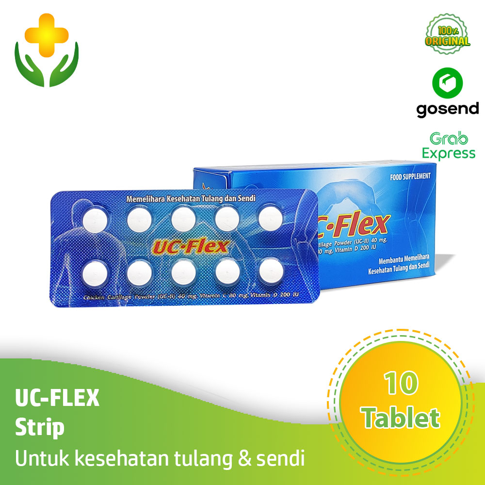 UC Flex 10 Tablet Suplemen Kesehatan Tulang Kesehatan Sendi UC-Flex