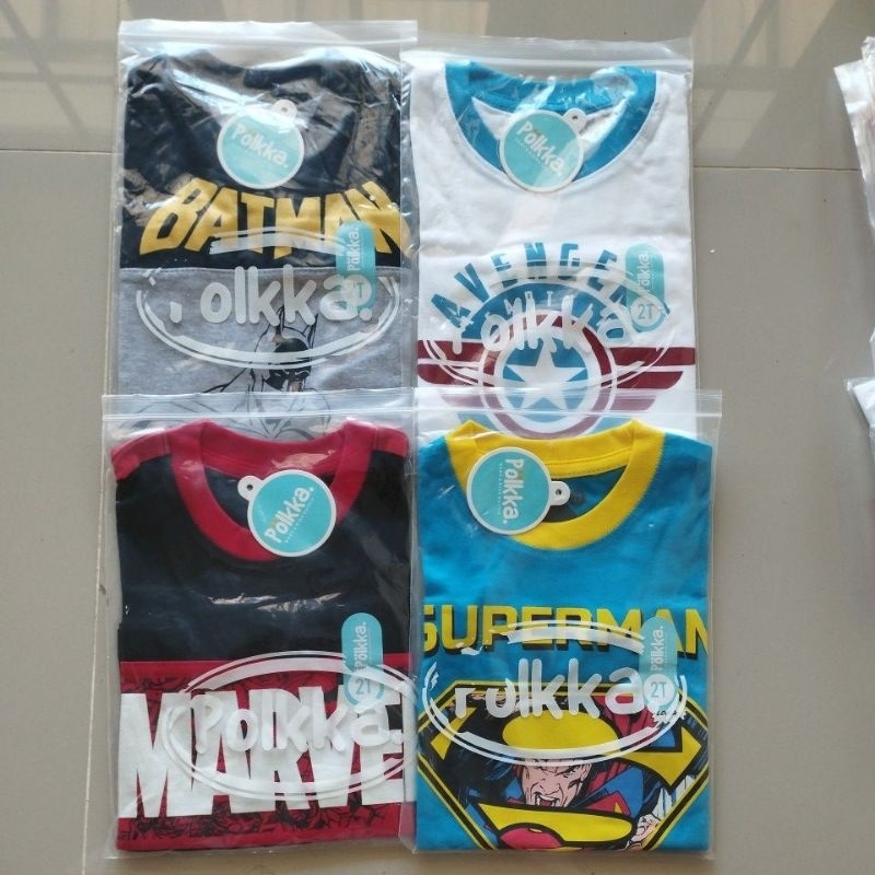 Kaos Anak Laki laki lengan pendek 2-10