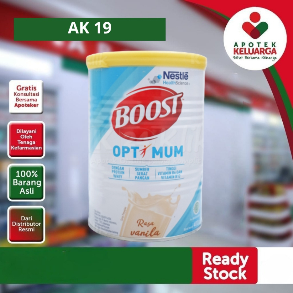 

Boost Optimum 400 g /susu rendah laktosa/lansia /susu protein dan kalsium tulang/murah banget