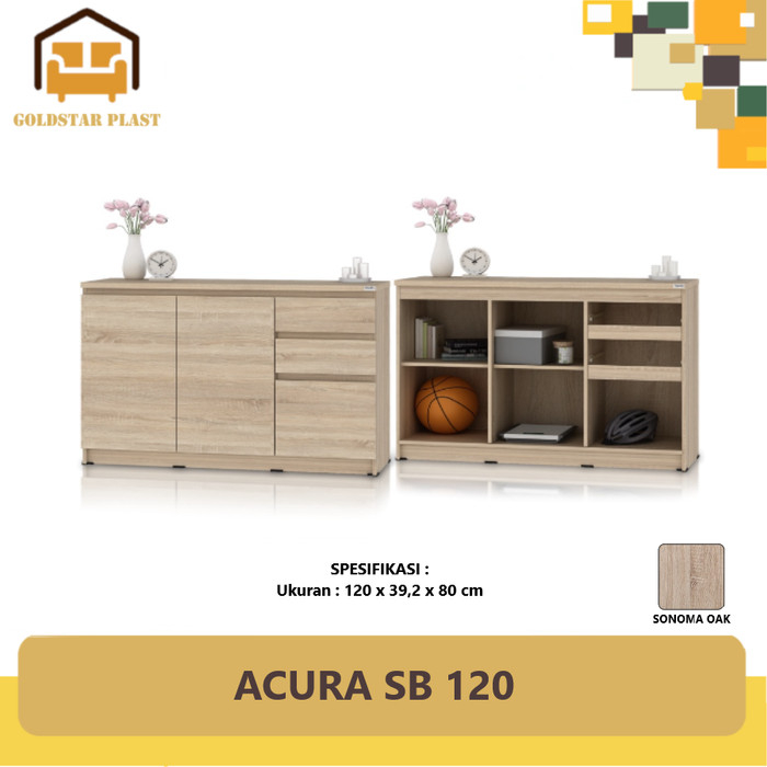 Lemari Bufet Minimalis | Lemari Cabinet Credenza | Acura SB 120/SB 80