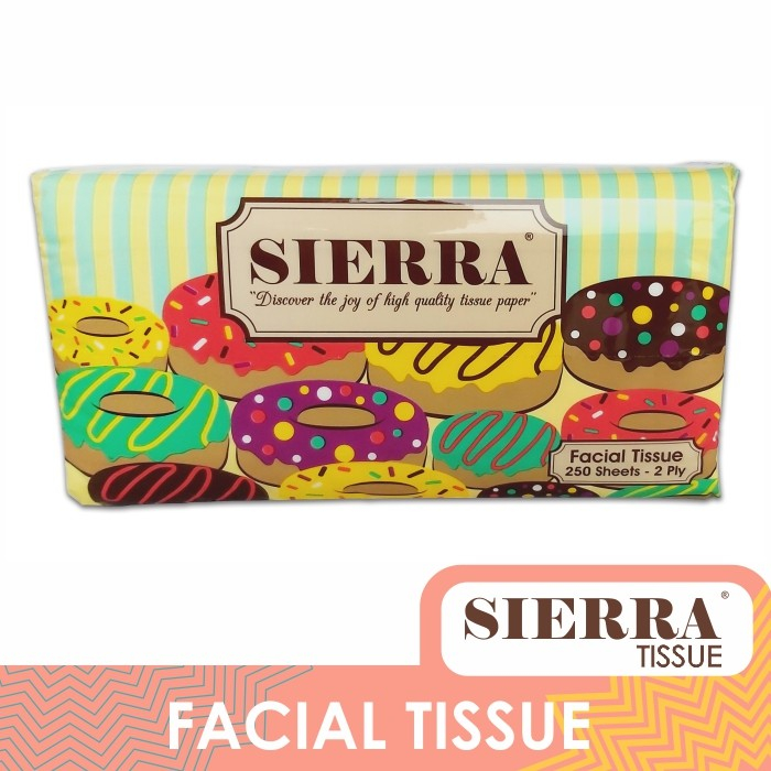 Tisu Wajah Sierra 250s 2ply / Facial Tissue 250 Sheets 2 Ply Lembut