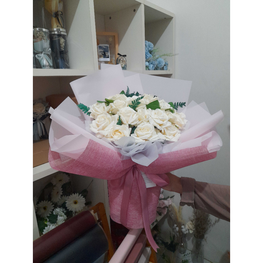 Buket Mawar/Buket Bunga/Buket Bunga Artificial/Buket Wisuda