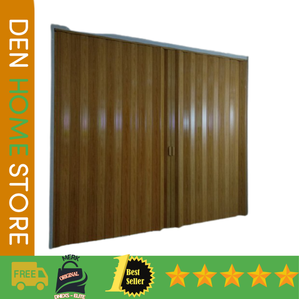 pintu lipat/pvc folding door berkualitas hemat ruangan sekat modern