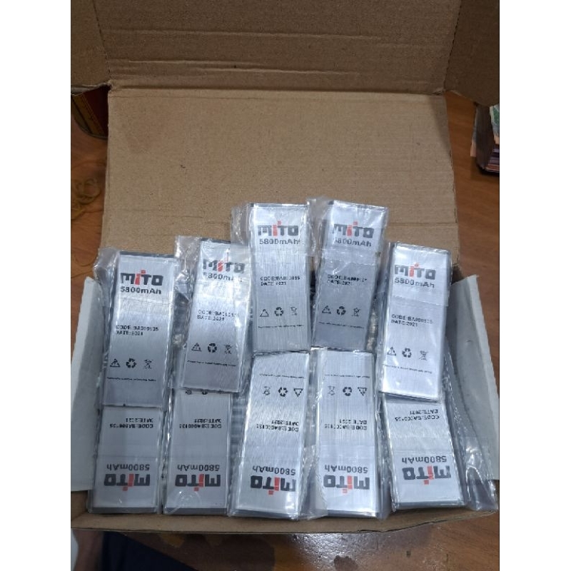 Baterai Mito CODE:BA000135 5800mah Terang ATS , BT MITO 135 , BATERAI MITO 135 5800MAH , BATERAI MITO CODE:BA00135 5800MAH