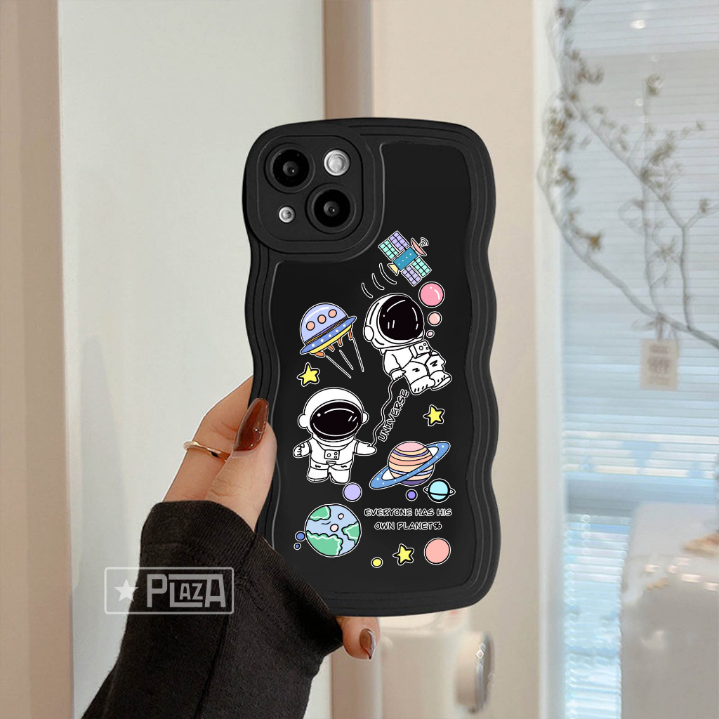 GLB-09 Softcase Gelombang Black Motif for ALL TYPE A17 A17K Y02 T1 5G V25E SS A73 A04 A04S A33 5G POCO M5 RM 10 9A 9T NOTE 10 5G RL 10 5 C20 C21Y C35 C55 HT 20S 12i SMART 7 iP 11 XR 13 pro 14 pro max