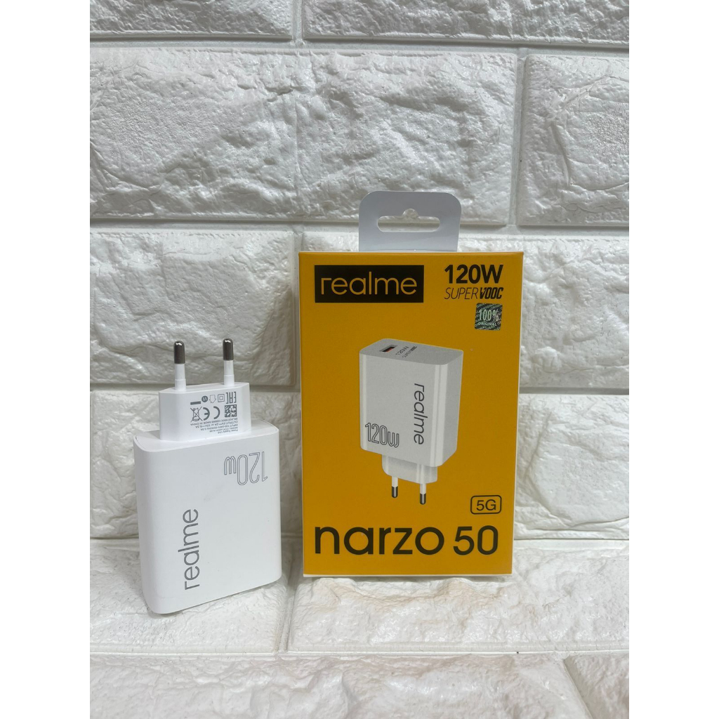 Charger Realme Narzo 50 50 5G ORIGINAL 100% DART CHARGE 33 Watt Type C