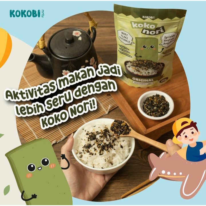 ABE FOOD KOKOBI KOKO NORI ABON RUMPUT LAUT 40GR | NORI TABUR NON MSG