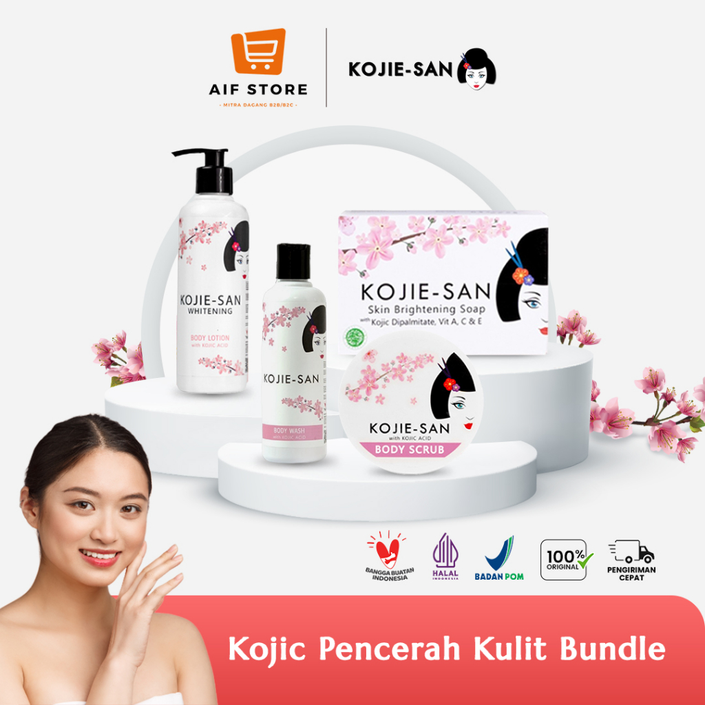 Kojie San Paket Kojic Pencerah Kulit Brightening Dipalmitate BPOM Original