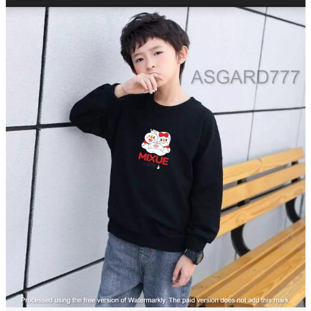 Baju Panjang Anak Asgard777 Baju Sweater Mixue Baju Anak Viral