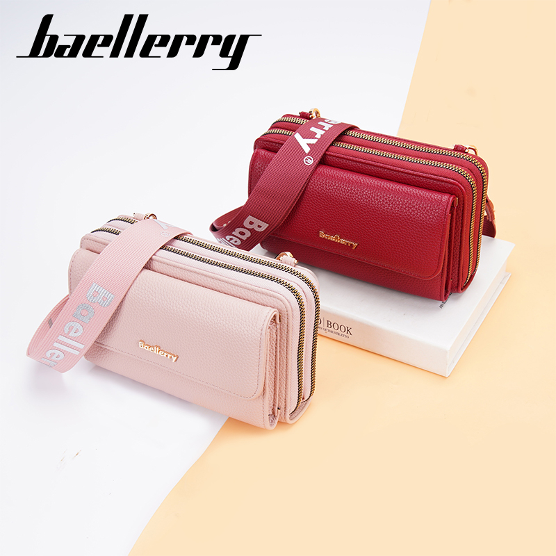 BAELLERRY N1897 Tas Selempang Wanita Dompet Wanita Tas Handphone Sling Bag PU Leather Premium WATCHKITE WKOS