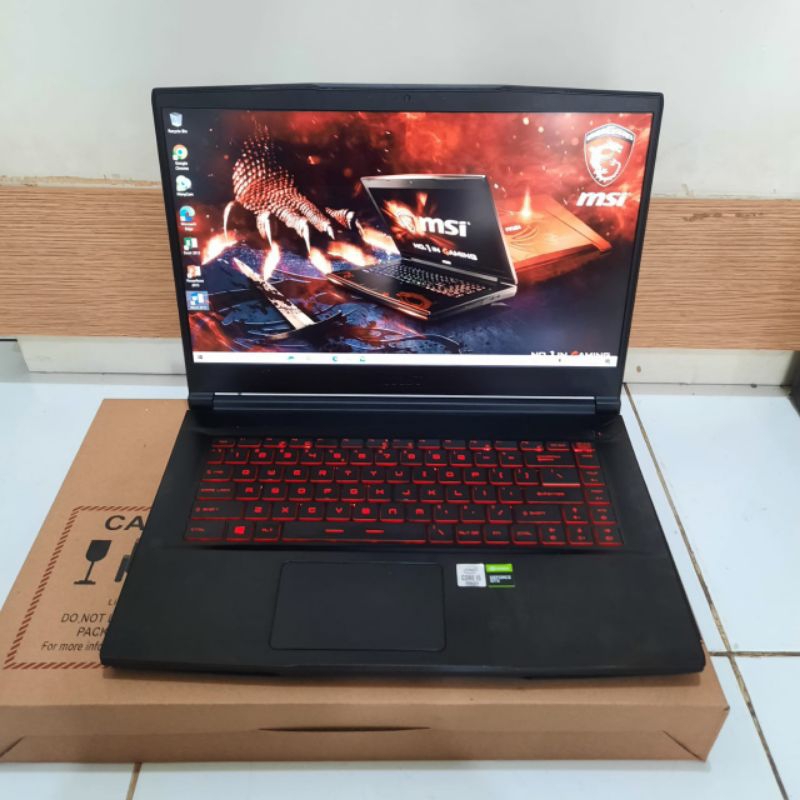 Laptop Gaming MSI GF63 Thin 10SCSR Intel Core i5-10200H Gen 10Th  Ram 8Gb/Ram 16Gb/SSD 512Gb Nvidia GeForce GTX 1650 Ti 4Gb