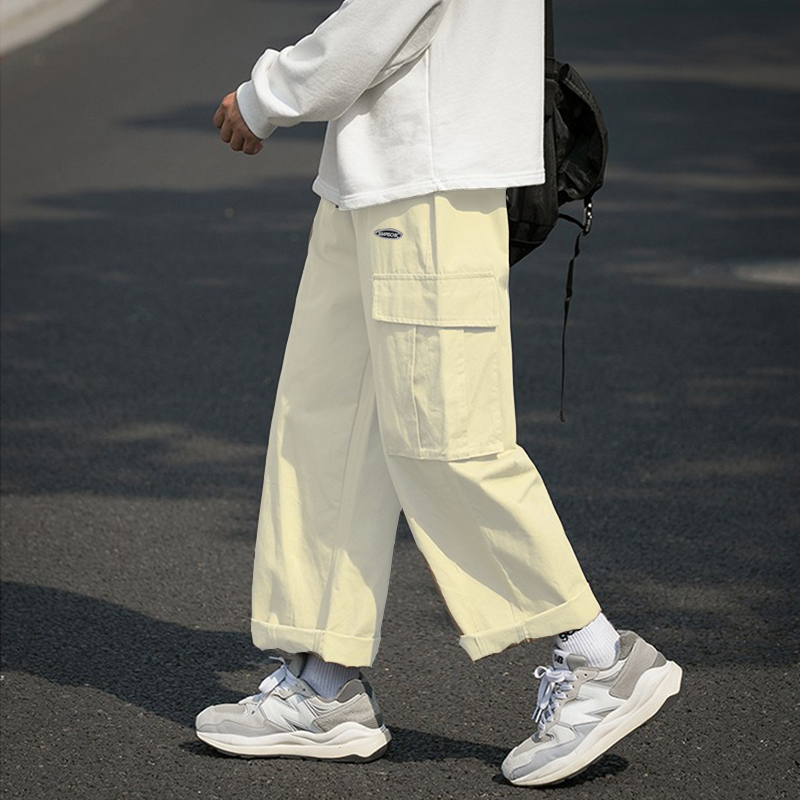 celana cargo jumbo pria celana pinggang karet celana cargo korean style straight baggy pants celana santai pria cargo pants pria celana chino panjang pria