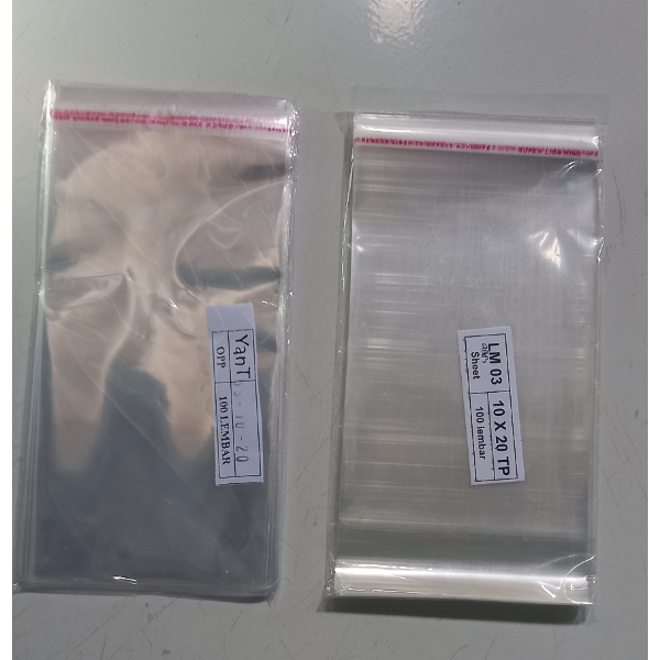 Plastik OPP ONE SHEET SELAPIS selembar-plastik risoles 6x18 6x15 7x18 8x18 9x20 10x20 isi 100 lembar tebal 03 mic- plastik lem seal untuk makanan gulung - plastik kue gulung