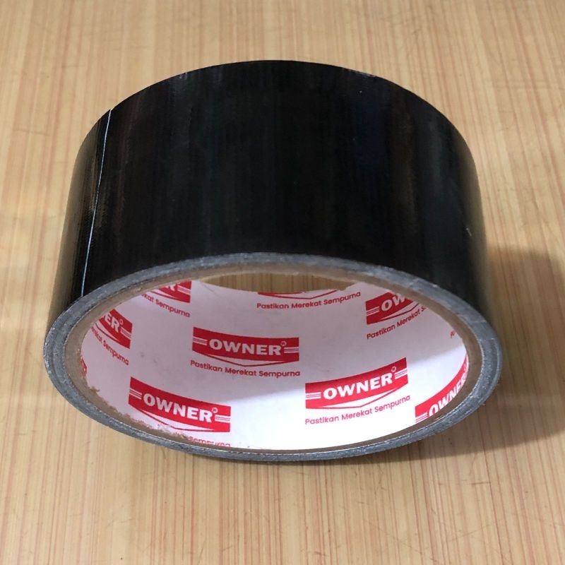 lakban hitam owner 2"/ lakban tape hitam besar/ lakban kain hitam/ lakban hitam murah