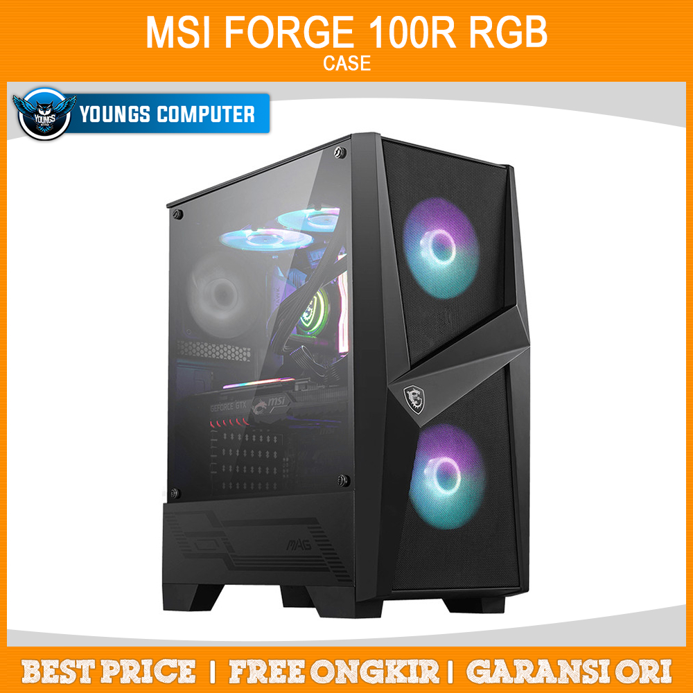 CASE MSI MAG FORGE 100R RGB ATX CASING