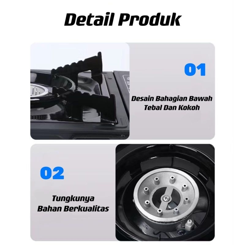 Kompor Gas Mini Portable 1 Tungku Emicko 2 in 1 Gas Elpiji Dan Gas Kaleng Murah⭐ INDOSTAR.OLSHOP⭐