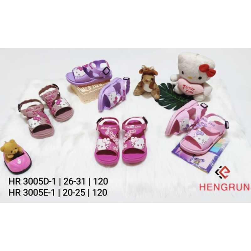 Sandal Selop Anak Perempuan Sandal Baby Tali Belakang Hello Kitty