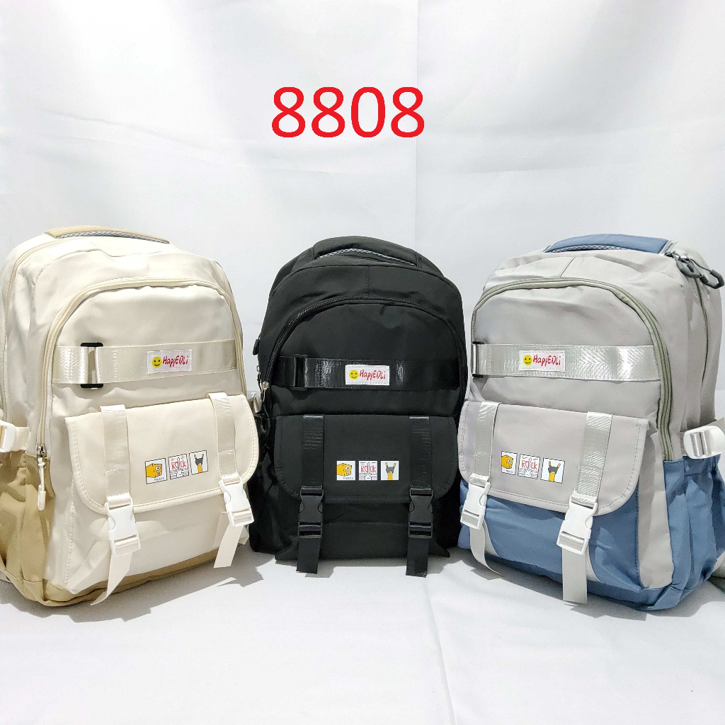 New! Tas Ransel Anak SD SMP Remaja ABG Import Backpack Sekolah Model Korea 8691/8808