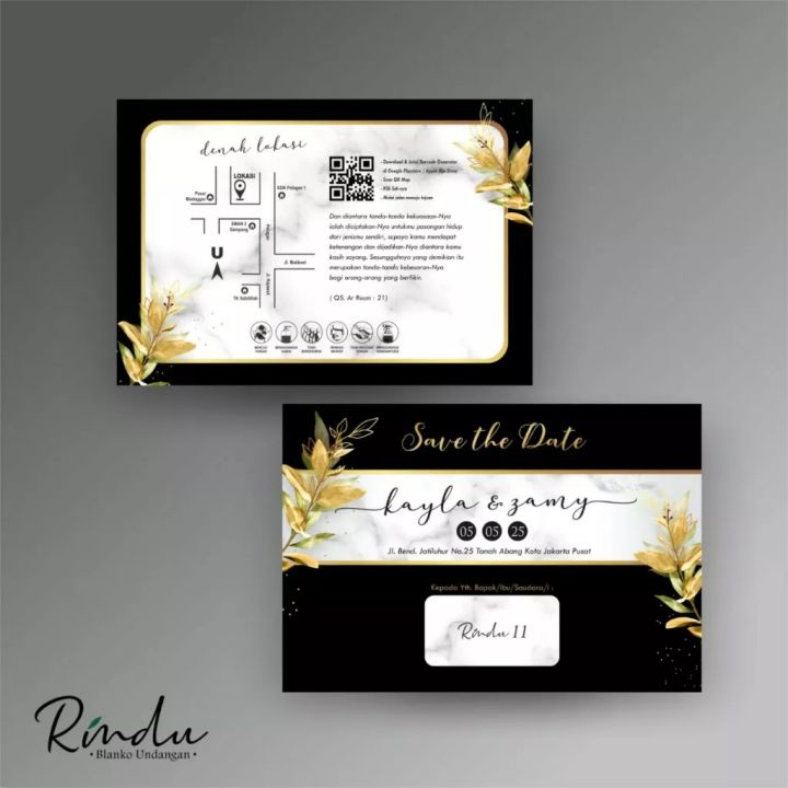 BLANGKO UNDANGAN RINDU 11 / UNDANGAN KOSONG / FREE FILE SETTING