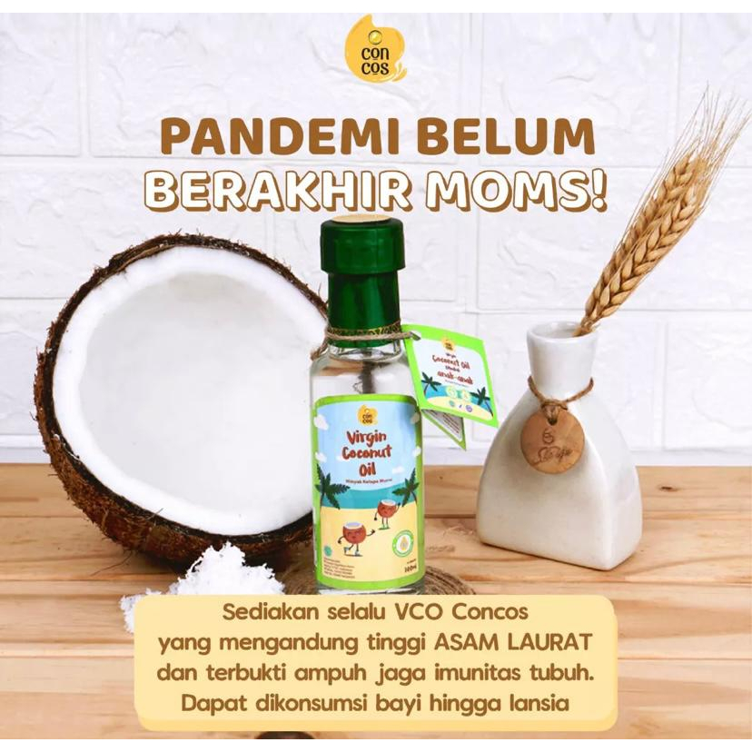 Concos Virgin Coconut Oil Original 100 ML / Minyak MPASI Oil / Minyak Kelapa Murni 100% / VCO for Kids