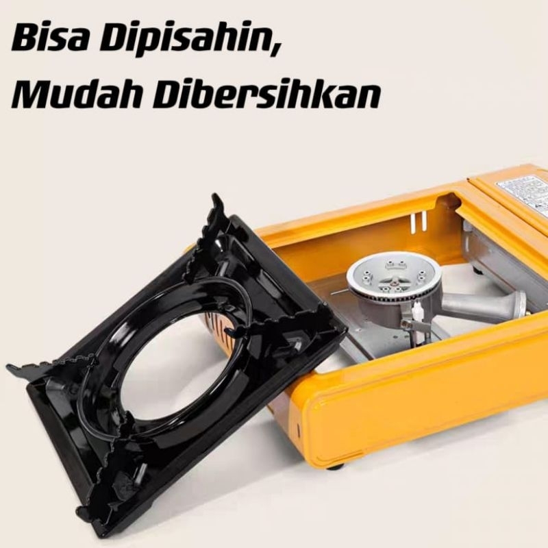 Kompor Gas Portable Emicko 1 Tungku 2 in 1 Gas LPG / GAS Kaleng⭐ICM.OLSHOP⭐