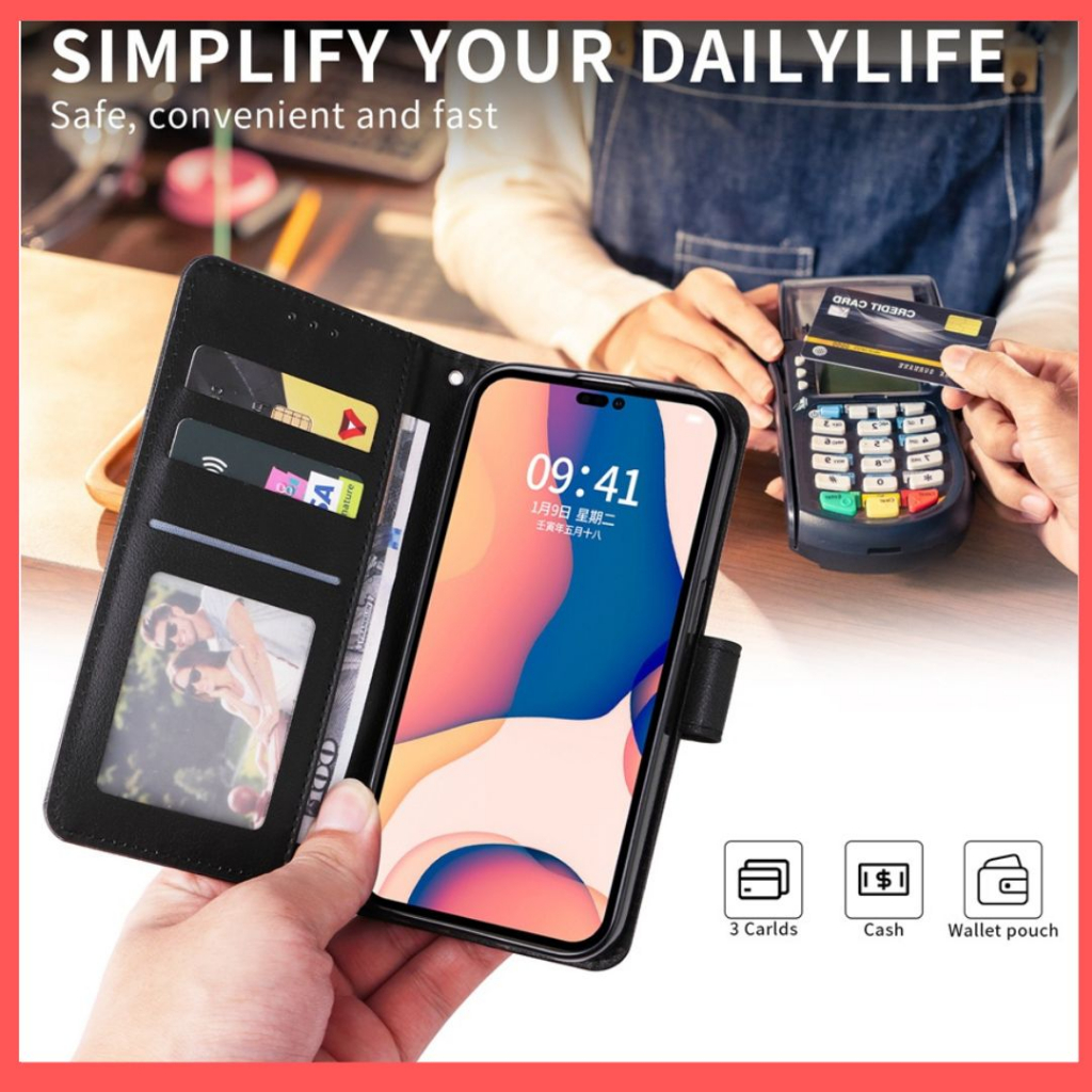 VIVO V20 SE / VIVO Y70  / VIVO V20 2020 / VIVO V20 2021  flip WALLET KULIT premium leather