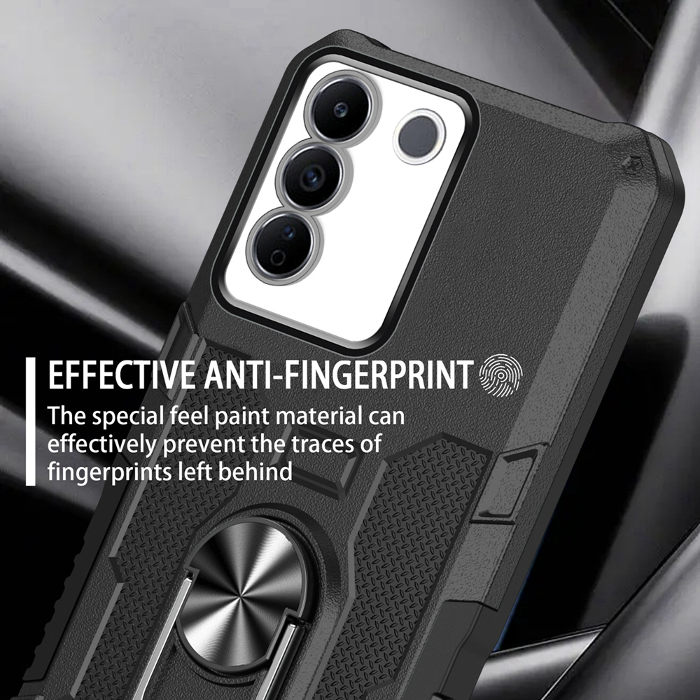 Case Armor VIVO V27 PRO Iring Cincin Magnetic Kesing Hp Protect kamera Premium Hard Case Standing Robot Pelindung Kamera VIVO V27 PRO