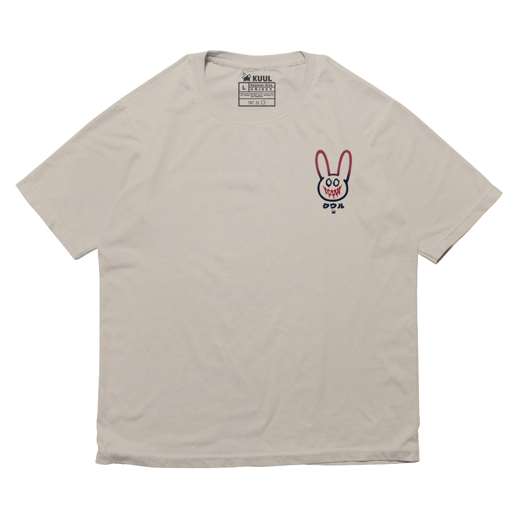 KAOS TSHIRT OVERSIZE &amp; REGULAR SIZE UNISEX BAD BUNNY RABBIT KELINCI KIPLING MIFFY COTTON COMBED 24S DAN 30S - KUUL INDUSTRIES