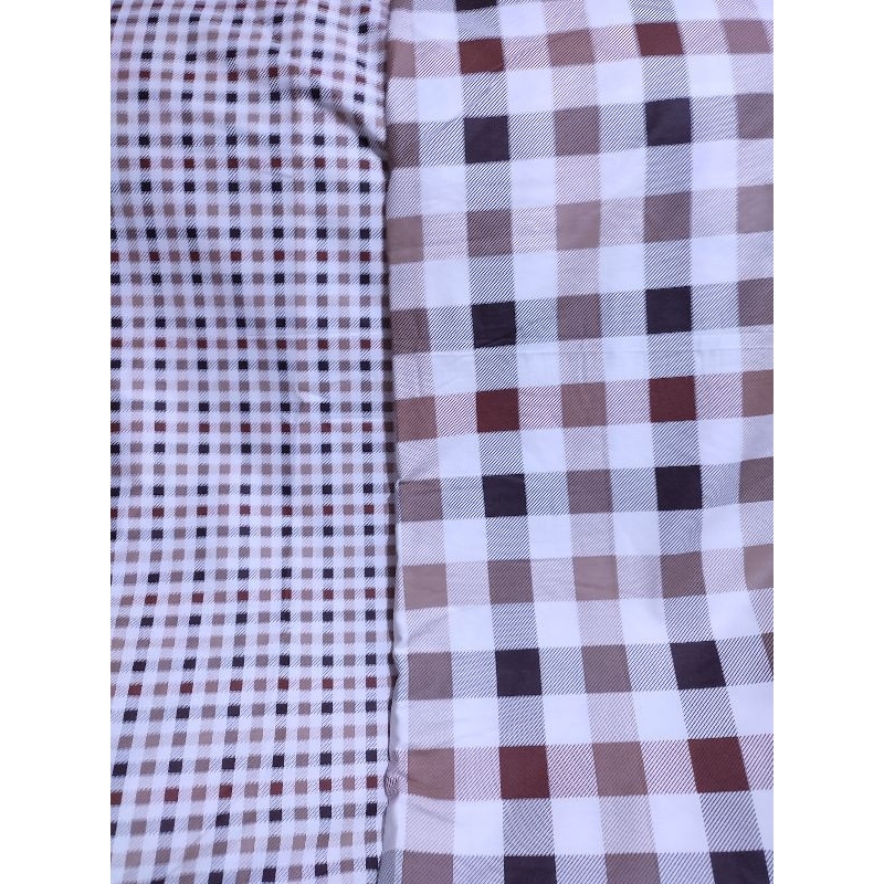 kain sprei katun jepang 3 motif ( kotak besar ,kotak kecil )