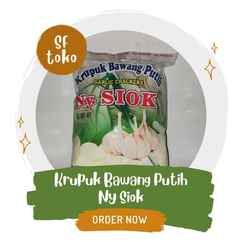 

Bawang Krupuk Bawang Putih Ny Siok 500 Gram , Kerupuk Bawang Putih Nyonya Siok