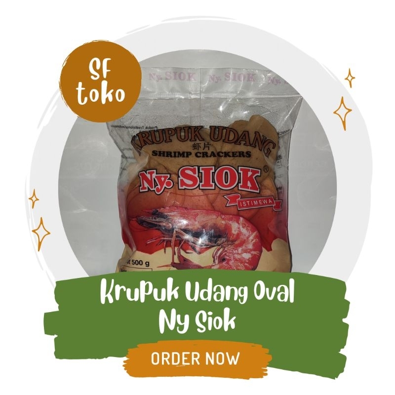 

UDANG OVAL Krupuk Udang Ny Siok Oval 500 Gram Krupuk Nyonya Siok Udang Oval