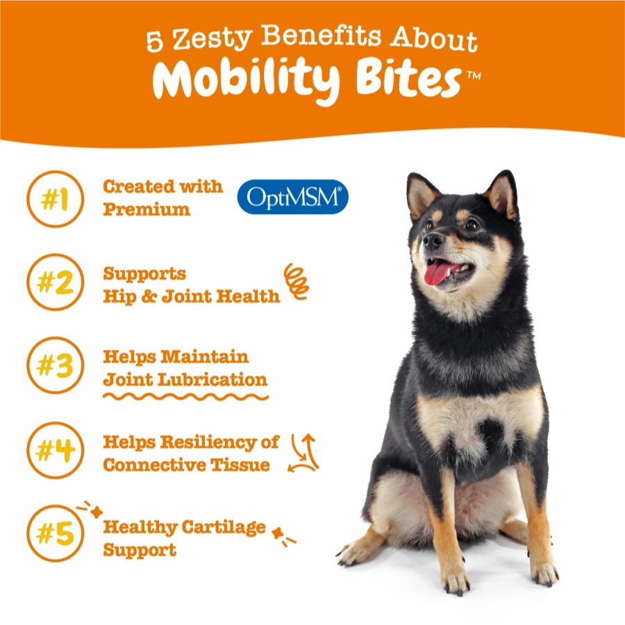 Zesty Paws Mobility Bites Glucosamine - Suplemen Tulang &amp; Sendi Anjing