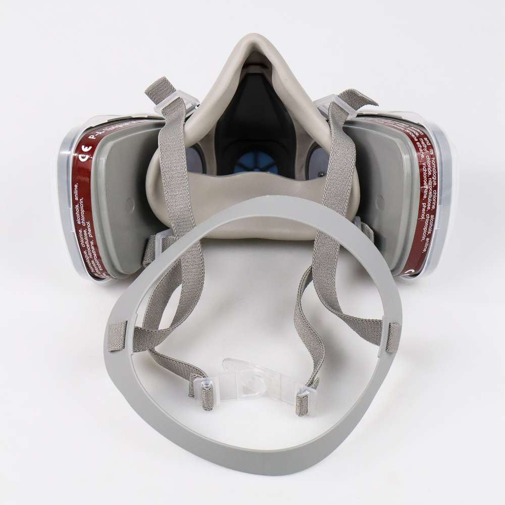 Masker Gas Respirator + Cartridge + Filter - Gray