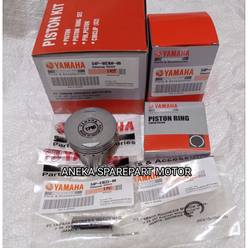 PISTON KIT MIO J JUPITER Z1 STANDAR OS 25, OS 50, OS 75, OS 100 54P PISTON KIT SEHER MIO J MIO SOUL