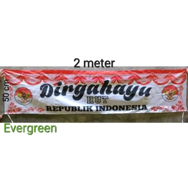 Bendera Gapura Dirgahayu HUT Republik Indonesia | Spanduk Kemerdekaan | Bendera Lespang | Spanduk HU