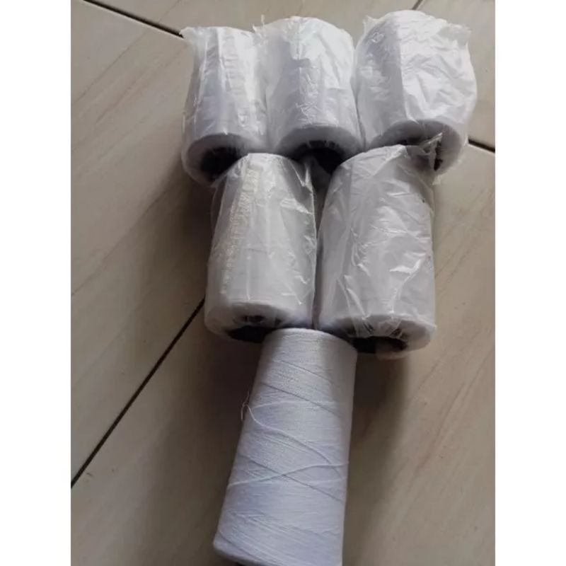 benang jahit kilon/benang jahit kiloan warna putih bersih