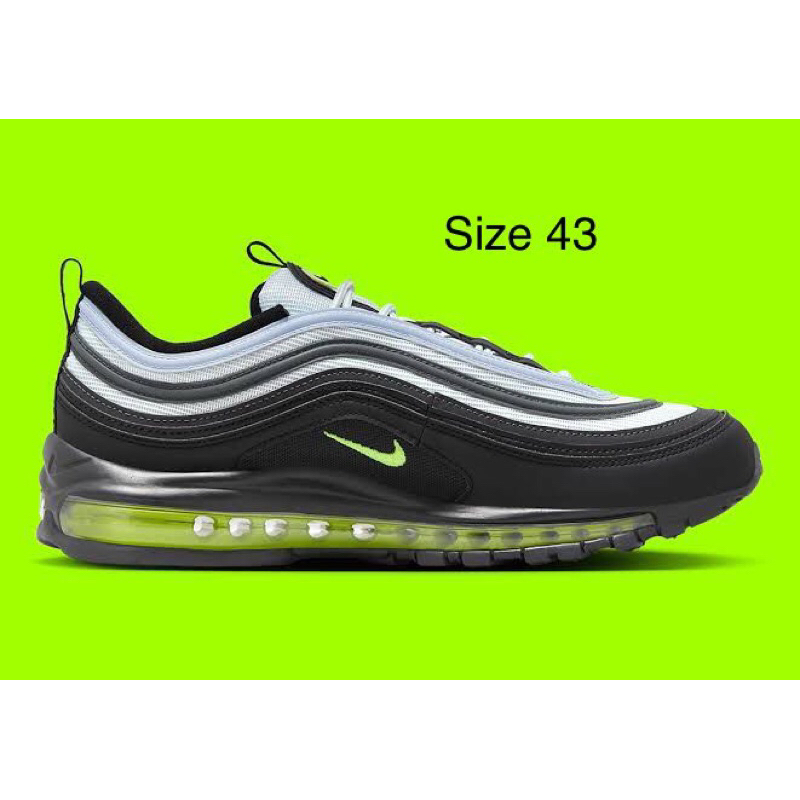 Sepatu nike Airmax97 original 100% black green.made in indonesia