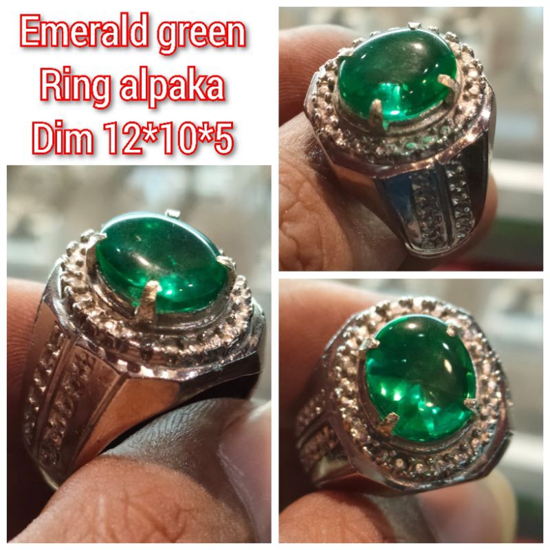 CINCIN BATU EMERALD GREEN ALPAKA