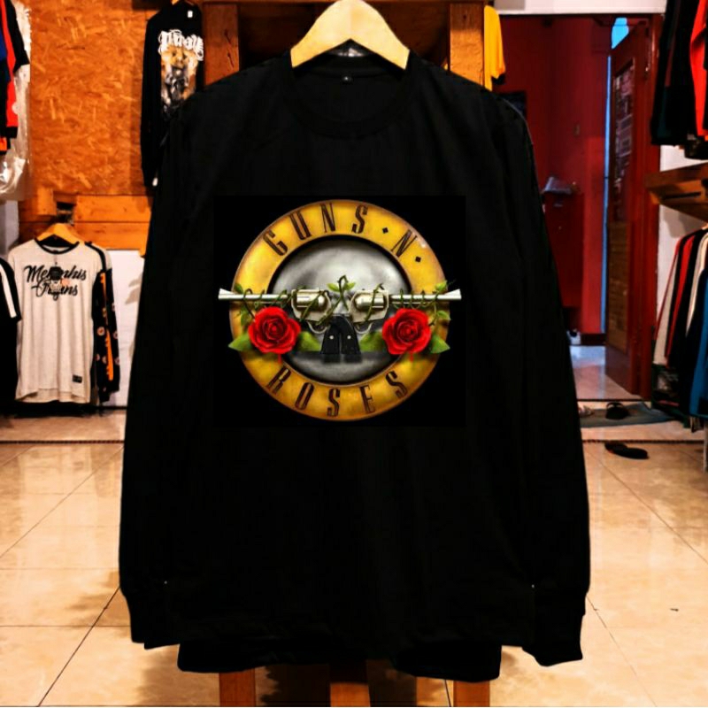KAOS PANJANG GUNS N ROSES ORIGINAL DISTRO - KAOS PANJANG PRIA BAND METAL ORIGINAL DISTRO