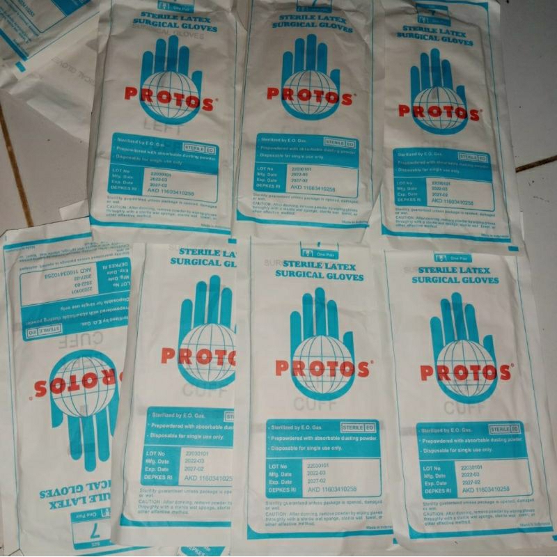 Protos Handscoon Steril NO 7.. ED 2028/ Harga perPCS