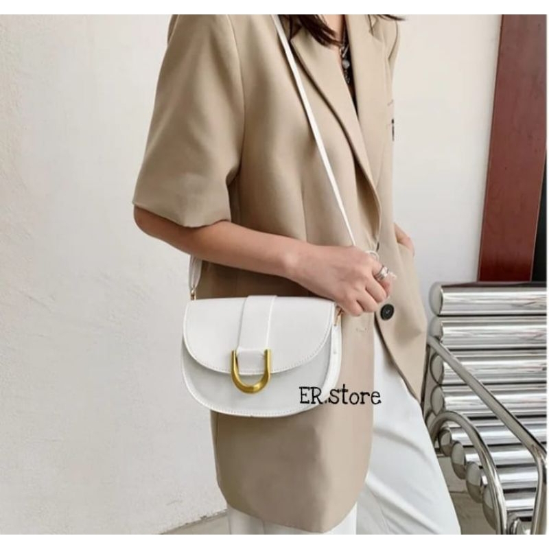 TAS WANITA SELEMPANG,HANDBAG WANITA,GABINE SADDLE BAG