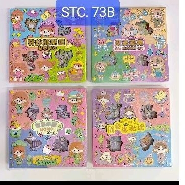 BELLA - RAINBOW STIKER MOMO ANNE MIX SET 2D VIRAL STIKER ANTI AIR  AESTHETIC  MOMO ( ISI 100pcs) 4 WARNA