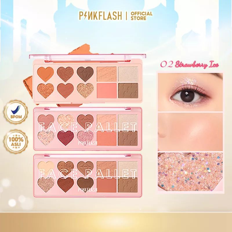 Pinkflash OhMyLove 4 in 1 Multiple Face Palette Eyeshadow & Blush
