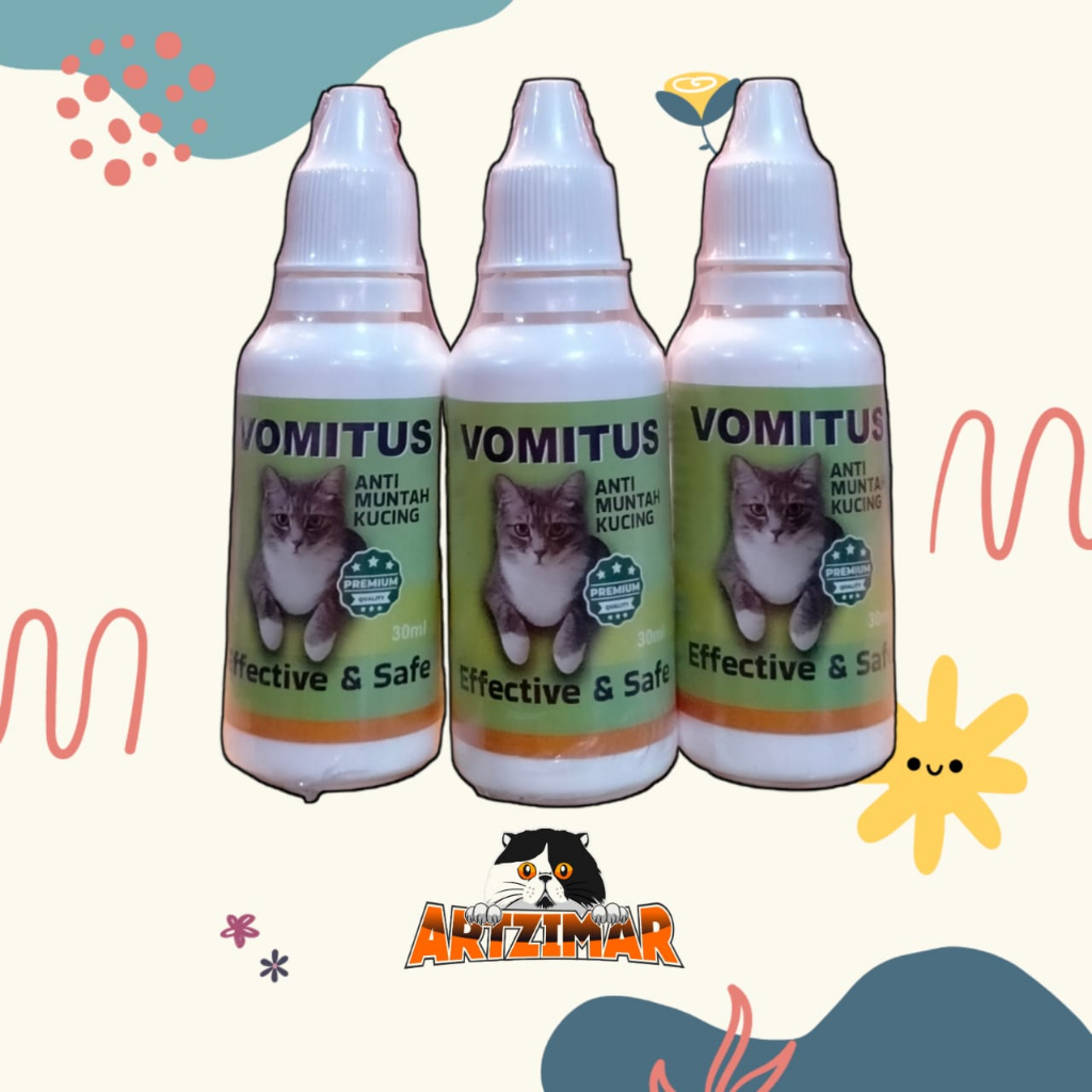 VOMITUS Obat Anti Muntah Kucing 30ml Obat Antimun