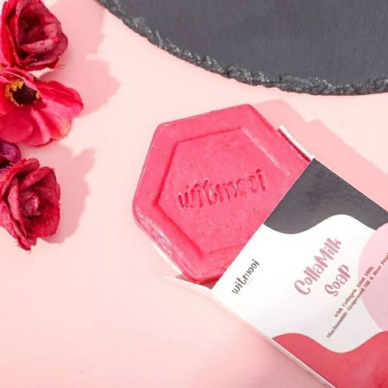 Witmooi Colla Milk Soap Sabun Pemutih Badan BPOM